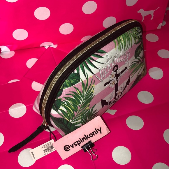Victoria’s Secret Pink Stripe Glam Bag - Picture 5 of 8